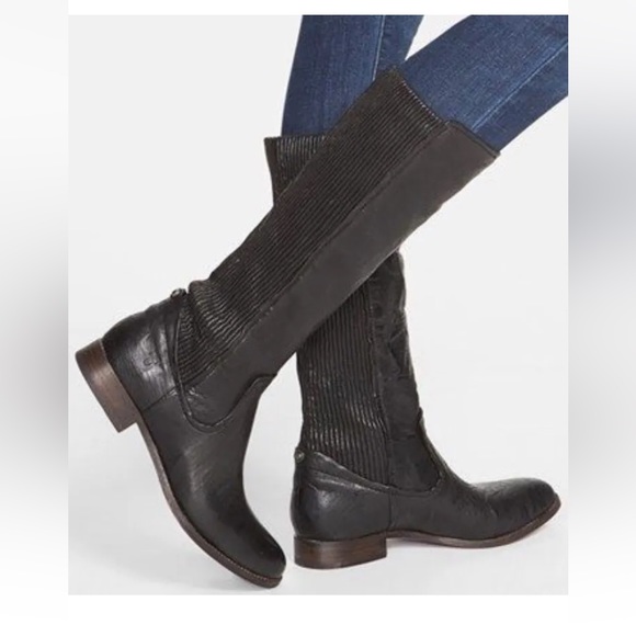 Frye Melissa Scrunch Brown Leather Riding Boots Women’s size 5.5 - Picture 10 of 10